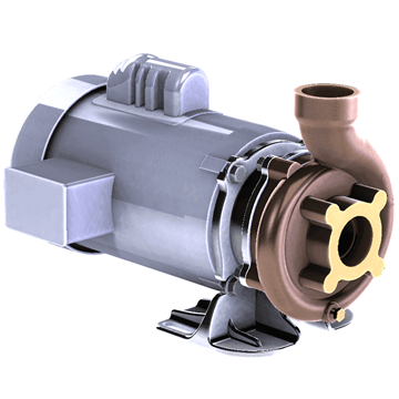 Bronze Marine Pump SWX150 1-1/2” x 1-1/2” End Suction Centrifugal Marine Water Pump